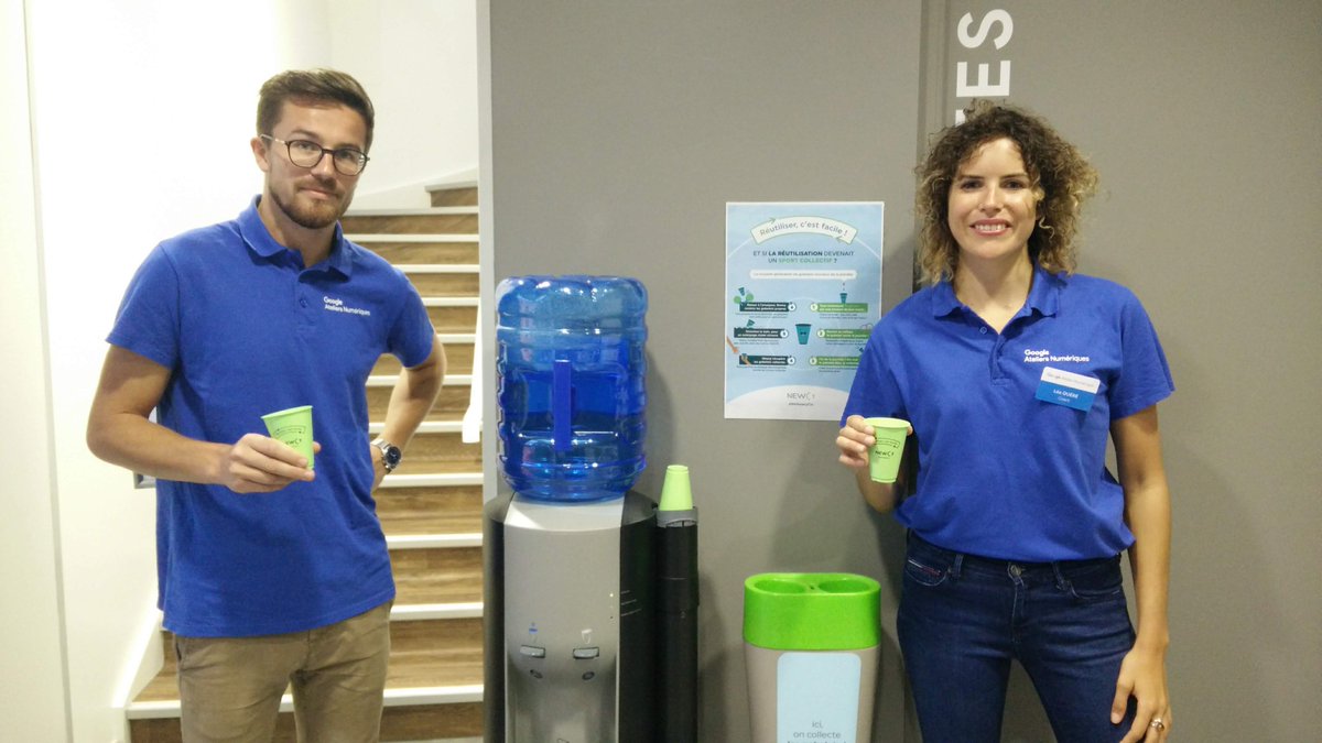 Newcy_'s tweet photo. Depuis ce matin, la pause ☕️ est #0déchet à l'#AtelierNumRennes de @GoogleEnFrance ! Merci pour votre confiance ! https://t.co/BQY2OuQEgl
