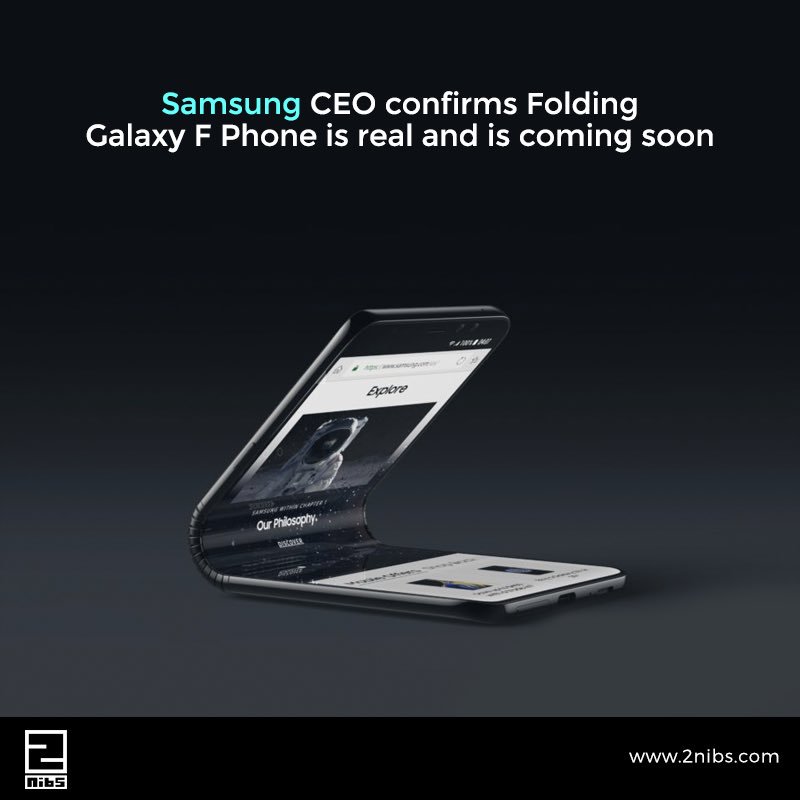 2nibsDnT's tweet photo. Samsung CEO DJ Koh has confirmed the company is not just developing a Galaxy with a folding display, but that it is in a race to get this potentially game-changing phone to market.
.
.
.
#samsung #samsunggalaxy #galaxyF #whatsnew #tobelaunched #comingsoon #android #androidonly https://t.co/4tiUfE53DP