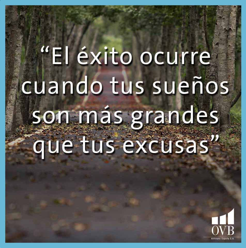 OVB_espana's tweet image. FRASE INSPIRADORA | Trabajamos para que no tengas excusa #inversion #financiación #jubilación #ahorro #felizlunes