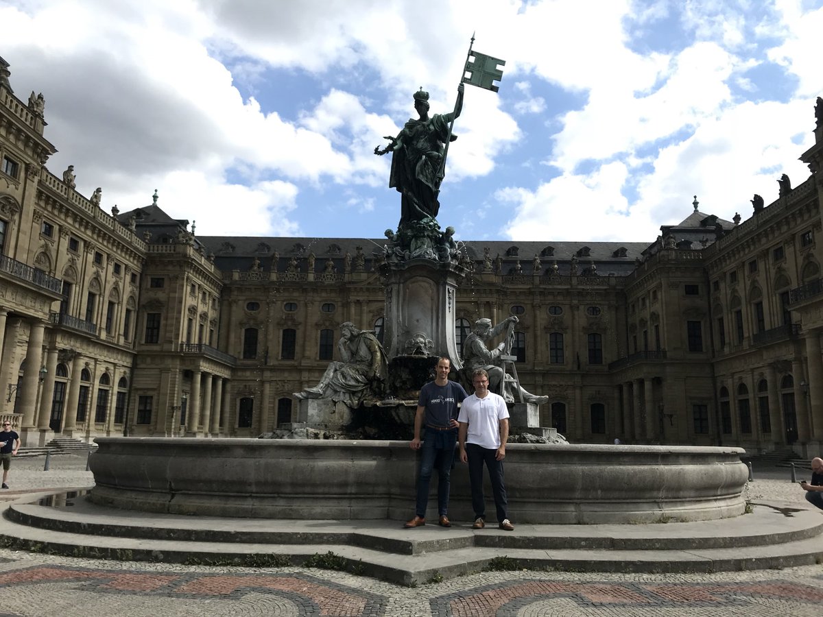 josmalda's tweet image. Checking out the venues for @ISBioFab annual meeting #Biofabrication2018 in Würzburg, Germany, together with meeting chair prof. Jürgen Groll. Looking forward to a great meeting and seeing many of our colleagues in October! #biofabrication #bioprinting  biofabrication2018.org