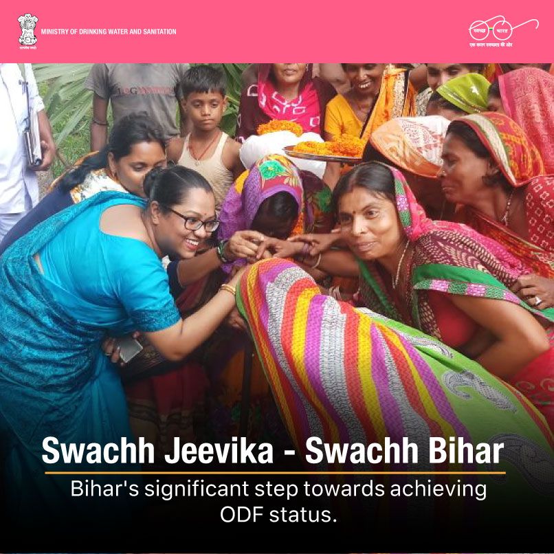 With the aim to provide complete access to safe #sanitation, for approximately 36.4 lakh families in rural #Bihar, a 45 day campaign named #SwachhJeevikaSwachhBihar was initiated. Know more: buff.ly/2PlYuXU