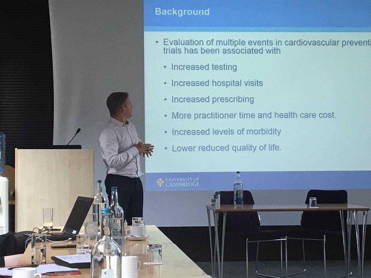 Dr Greg Irving presenting the impact of intensive treatment on overall CVD burden in the ADDITION 10yr followup 
<a href="/MRCEpiPrevent/">MRC-Epid Prevention</a> <a href="/PCU_Prevention/">PCU Prevention Group</a> #AwayDay <a href="/MurrayEdsEvents/">MurrayEdwardsEvents</a> <a href="/MECCambridge/">Murray Edwards College</a>