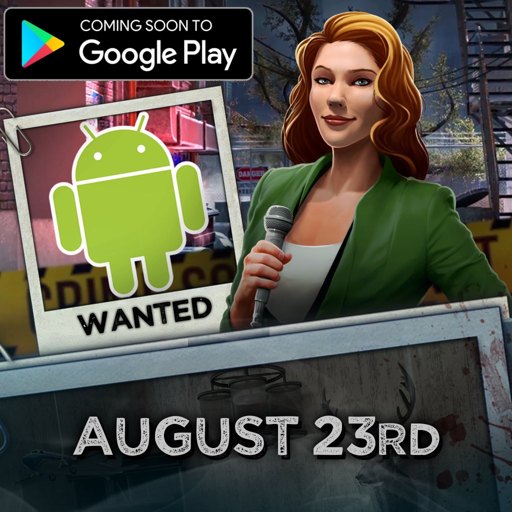 RedCrimes's tweet photo. Helen Cooper, reporting from Rouxville 🎤
We are happy to announce that Red Crimes: Hidden Murders will be available for Android devices on August 23rd !

#RedCrimes #RedCrimesHype #Android #AndroidRelease #MondayMotivation #NationalRadioDay #indiegames #discovery https://t.co/nITfzRaQJe