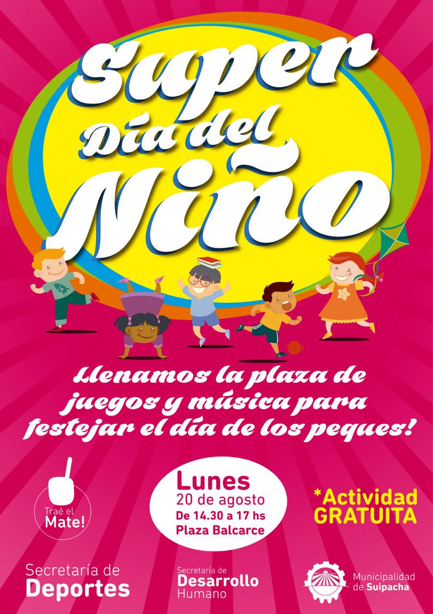 #BuenLunes a disfrutar del Sol y del #FindeXXL en #Suipacha Hoy festejo del Día del Niño <a href="/TurismoPBA/">Buenos Aires Turismo</a> <a href="/awfederico/">Alejandro Federico</a> <a href="/PSuipacha/">Municipalidad de Suipacha</a>