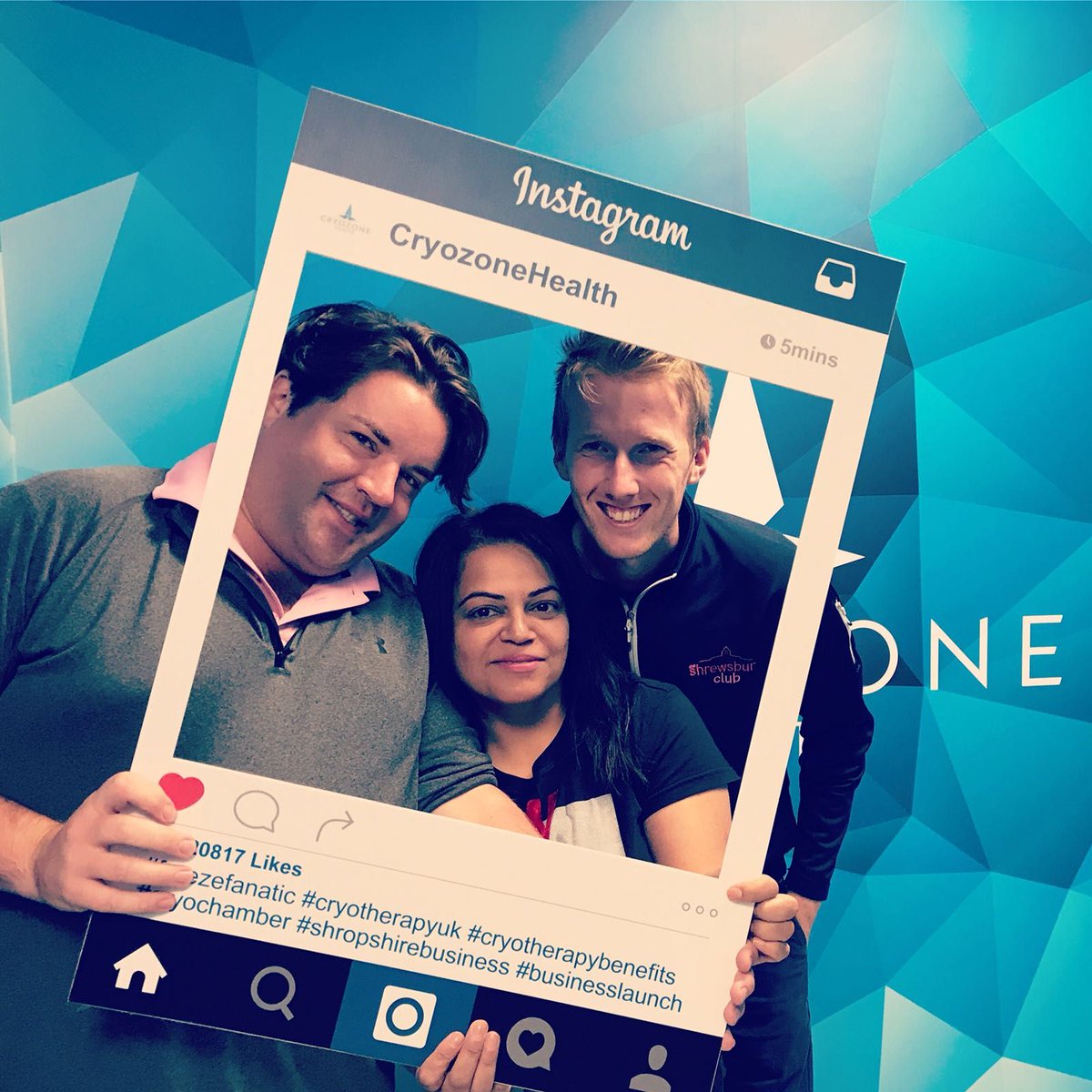 shrewsbury_club's tweet photo. We took a trip to @CryozoneHealth Health last week 😃 Michael, Mangit and Jon experienced three minutes 30 seconds in the Cryochamber, which is a cool -84 degrees! ❄️ Fancy a go? All our members get a discount! 😃 #Chilly #MemberBenefits #AClubSponsor https://t.co/Plir8xAQBi