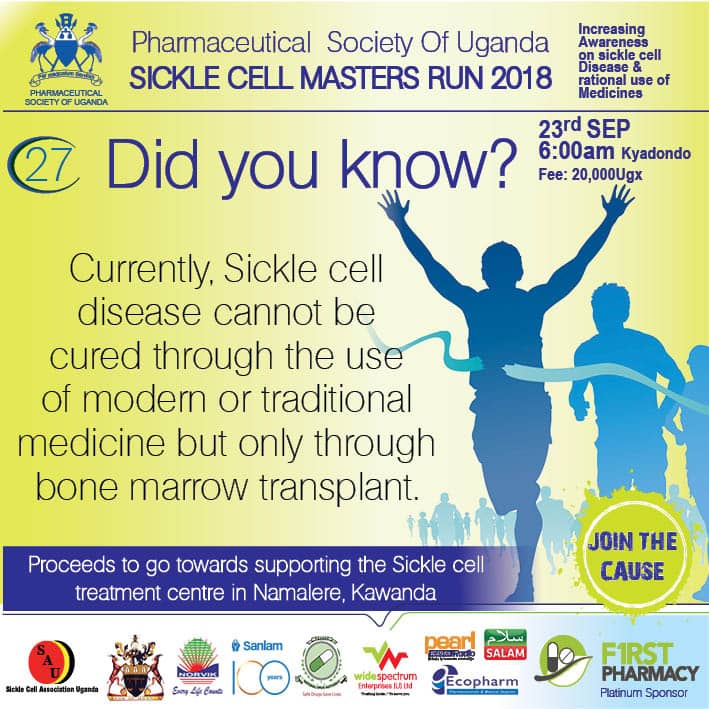 CellRun4's tweet image. Have you booked your place at the starting line. Remember 24rd September 2018 at Kyadondo Rugby Club. For only 20,000 ugx