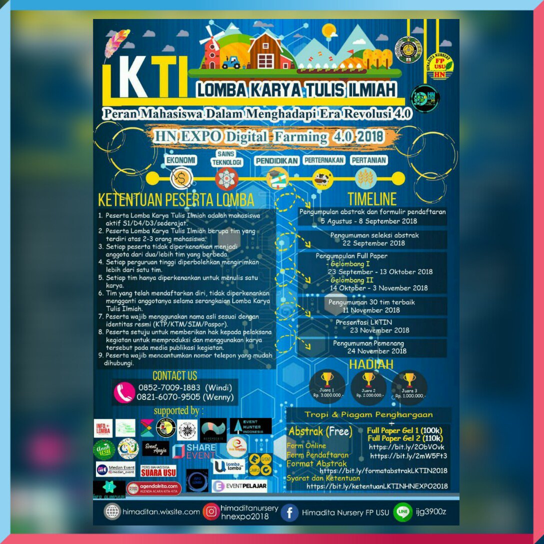 ShareEvent_'s tweet photo. #ShareEvent @hnexpo2018 .
.
Bentuk tim terbaikmu bangun kerjasama dan ciptakan inovasi kalian
Let's join and don't miss it guys. Tunjukkan kalau kamu adalah generasi emas itu!

Ikuti terus info update terbaru kita melalui 
Instagram: @hnexpo2018 https://t.co/bryK7fCjuJ