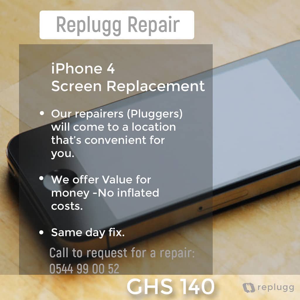 Replace the screen of your iPhone 4 within 24 hours at Replugg Electronics. We will meet you at a location that's convenient for you.
#iPhone4 #iPhonerepairs #screenreplacement #samedayfix #convenientSamsungrepairs #pluggers #Replugg #Reconnect