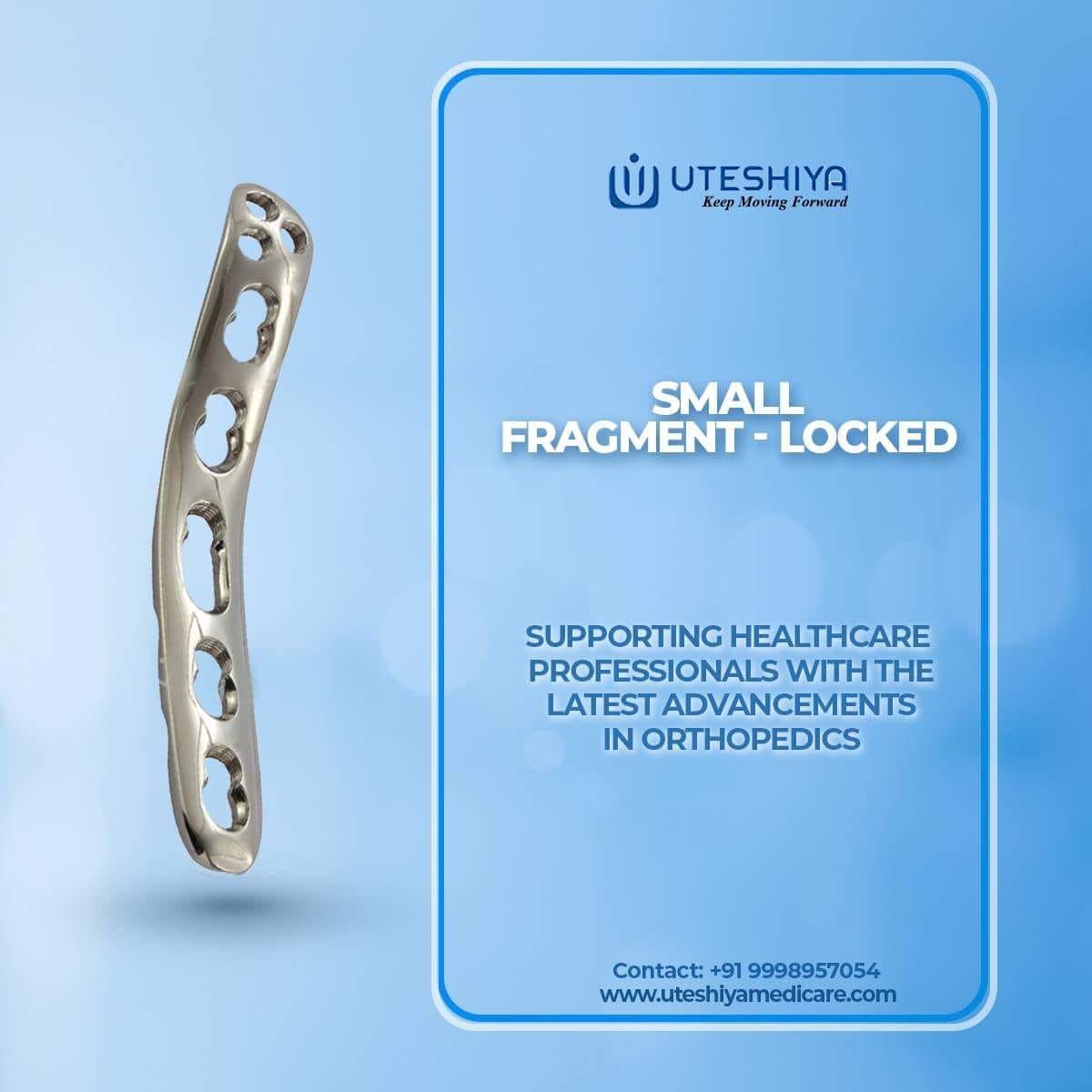 Uteshiya's tweet image. Exceeding expectations of our partners and end customers. #UteshiyaMedicare presents the best quality range of #LockingPlates to meet highest standard norms as per #FDA for our clients. #OrthopedicImplants #TraumaImplants #Manufacturer
uteshiyamedicare.com