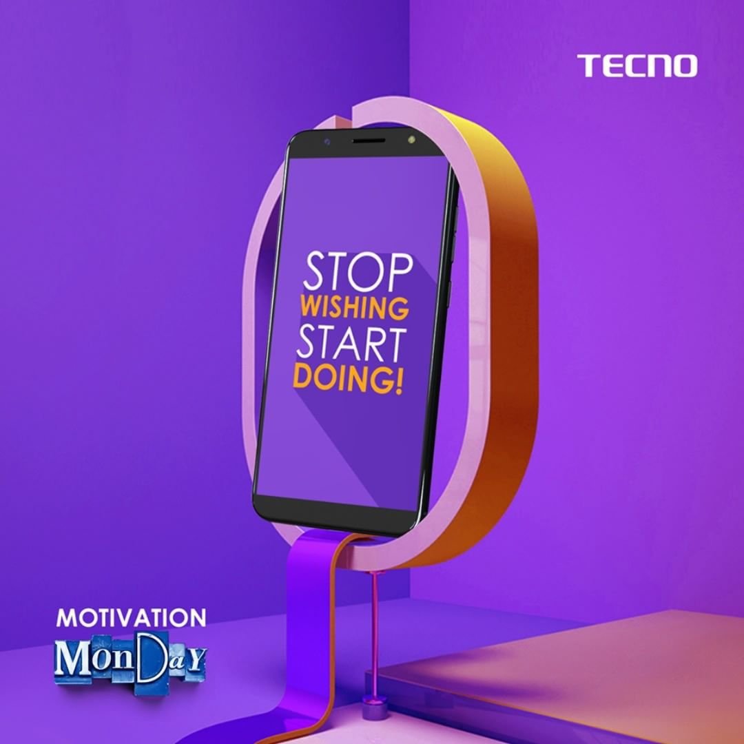 TecnoMobileGH's tweet image. Stop Wishing,  Start Doing and #Spark2lightUp a great week!