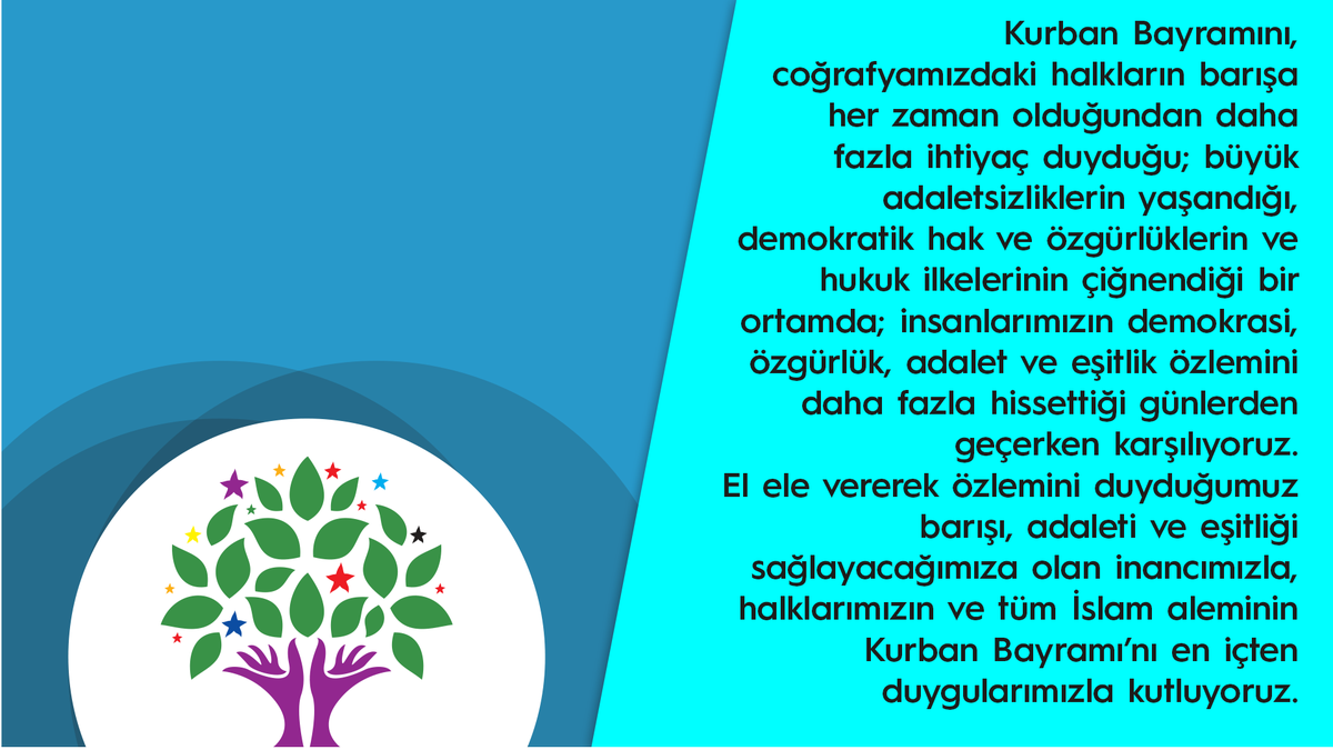 Hdp Ar Twitter Es Genel Baskanlarimiz Pervin Buldan Ve Sezai Temelli Nin Kurban Bayrami Mesaji Https T Co Nb0whl0ie6