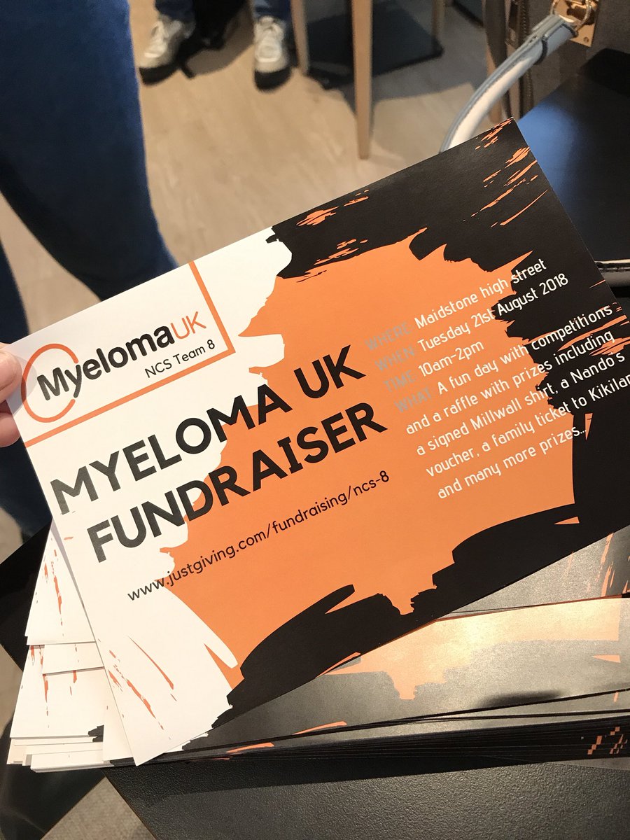 Team8NCS1's tweet photo. We hit our target of £1000 in only 4 days, harry went orange and our event is tomorrow!!! #fundraiser #charity #donate @MyelomaUK https://t.co/FRsWXl4OzE
