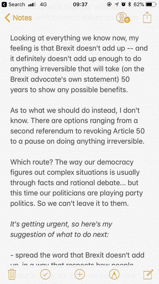 genmon's tweet image. I don't know what to do about Brexit, so for the 2nd time I'm going to peacefully sit out to spread the message that Brexit doesn't add up:

👉 Parliament Sq, this Wednesday (Aug 22nd), 6.30pm-8pm

Come join me. I'll be planning how to get the word out, and here's why: