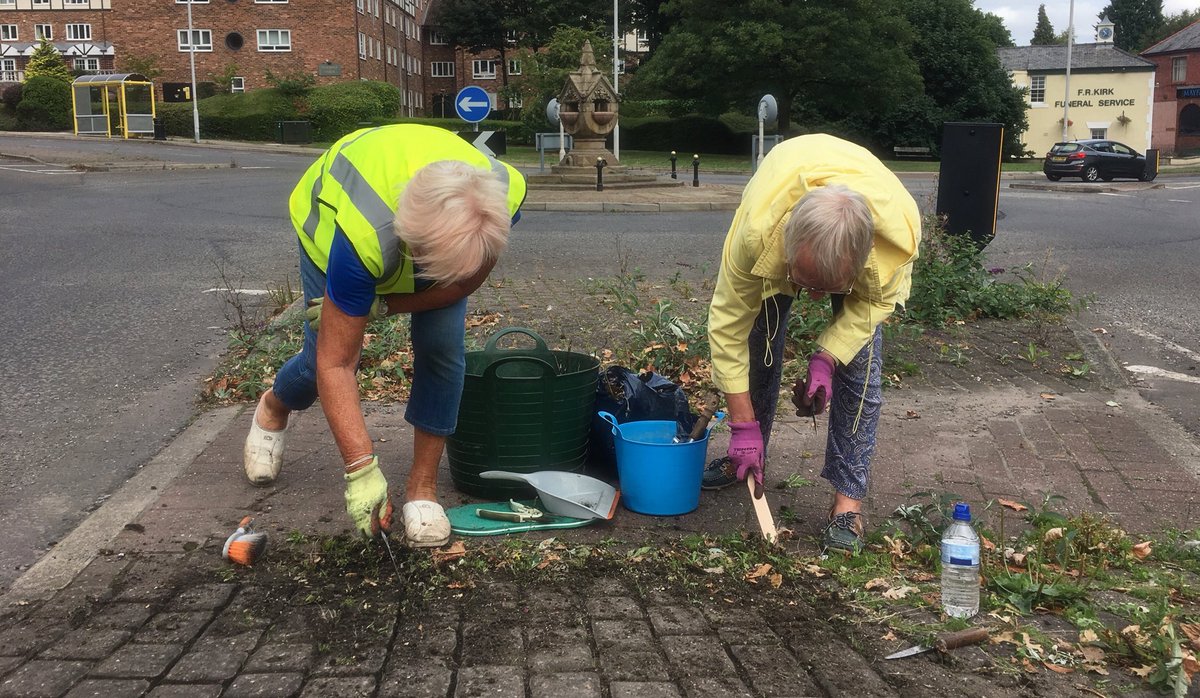 Two pensioners in Lower Bebington so upset by the lack of local maintenance they take matters into their own hands