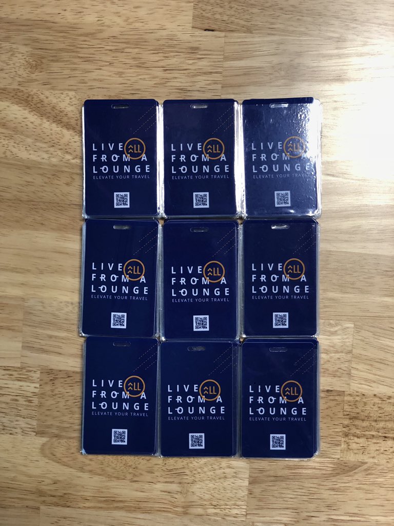 LiveFromALounge's tweet photo. All our #pointsandpints attendees take home this super cool baggage tag with compliments of team @LiveFromALounge #swag https://t.co/85d30bdXYq