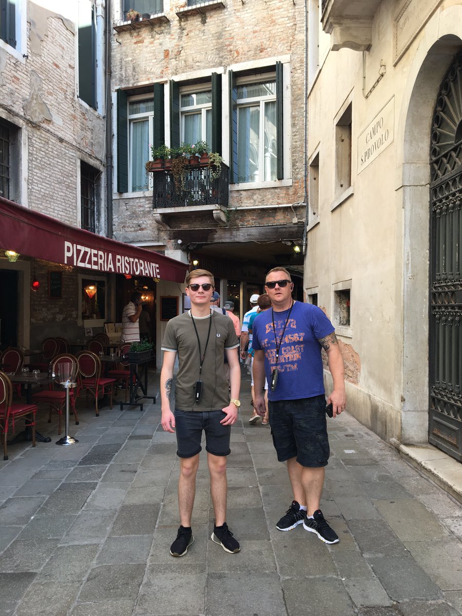 Tim and Callum two of our Uk agents exploring the Castello area of Venice - In the local area