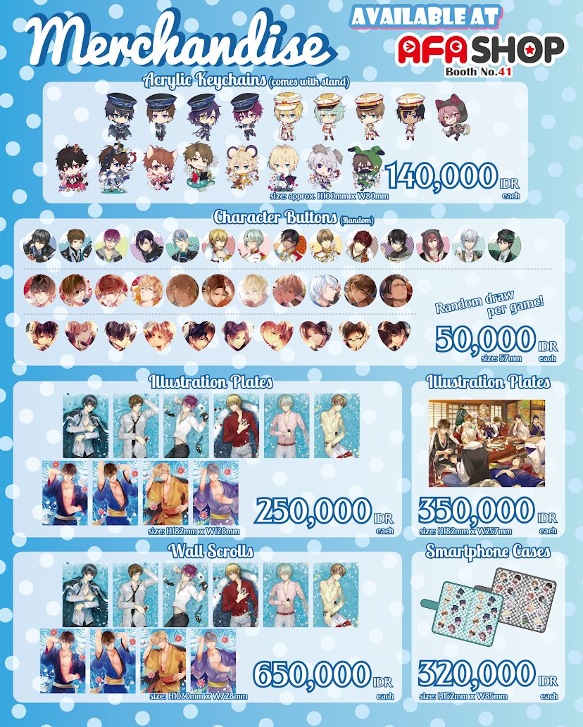 animefestasia's tweet photo. #C3AFAJKT18 It's ikemen paradise~! Get these Cybird goods at the AFA Shop at C3AFA Jakarta 2018! 

▼Get tickets here ▼
https://t.co/hCTUXqpuSb

• C3AFA Jakarta 2018 •
31 Aug - 2 Sep 
Indonesia Convention Exhibition
https://t.co/Nzpxk370V7 https://t.co/XTnTsMOBEi