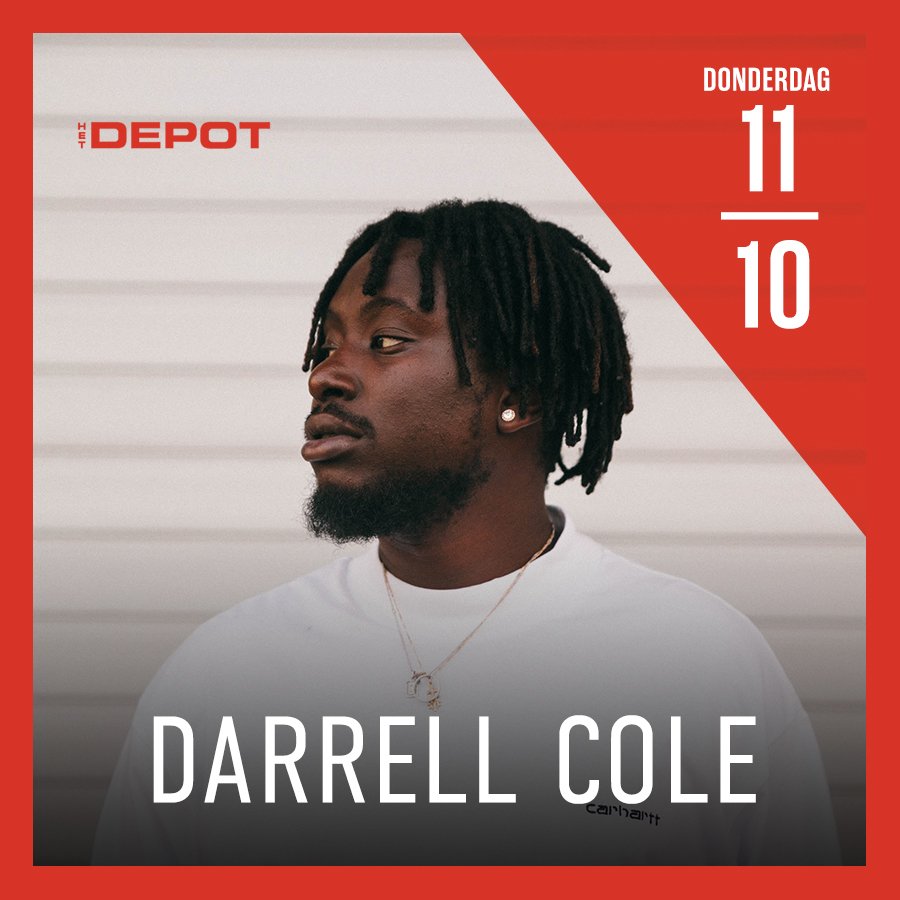 HetDepot's tweet photo. Een parel uit de Belgische hiphop scene in ons midden op 11 oktober: @darrellcole_. Na de fantastische singles โTake Me Awayโ en โBOATSโ laat doorbraak niet lang meer op zich wachten! Tickets kopen kan vanaf nu via https://t.co/91gNIXEhnB! #hetdepot #darrellcole https://t.co/l3ASBgCotG