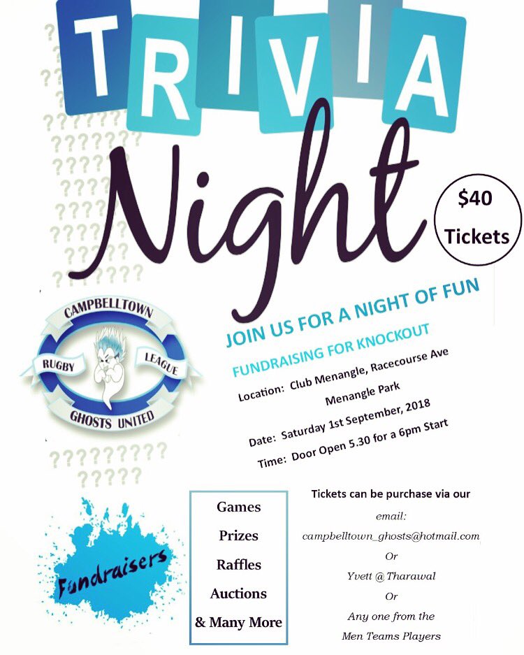 Come along an support out Aboriginal Knockout Team ! It’s going to ba a great night, Lots of prizes to win and plenty of laughs <a href="/PritchardFrank/">-</a> @campbelltown <a href="/Sam_Perrett/">Sam Perrett</a> <a href="/jeffrobson82/">Jeff Robson</a>