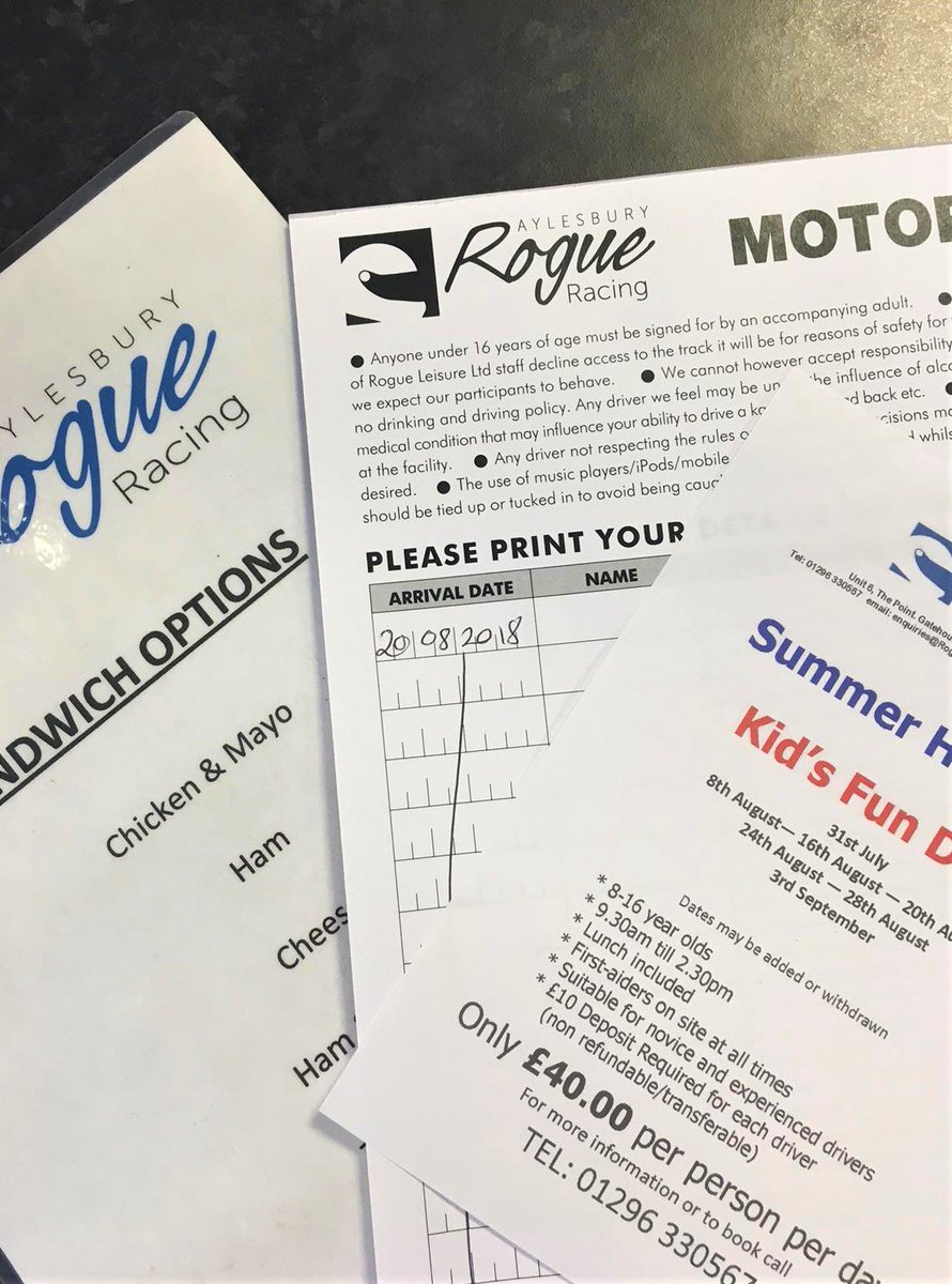 AND THEY'RE OFF! with our 4th KIDS FUN DAY today!  3 more dates with holiday, with the next on Friday 24th August... still a few places left (just)  01296 330567
#karting #juniorkarting #kidsfundays #aylesburykarting #kadetkarting