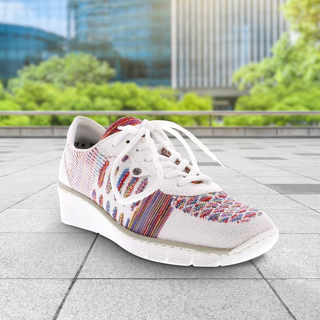 Comfy casuals with an aztec touch! The perfect finishing touch for a smart casual look, all without compromising on comfort.

Shop new styles | buff.ly/2Mgd5Gm #trainers #aztecprint #womensshoes #rieker