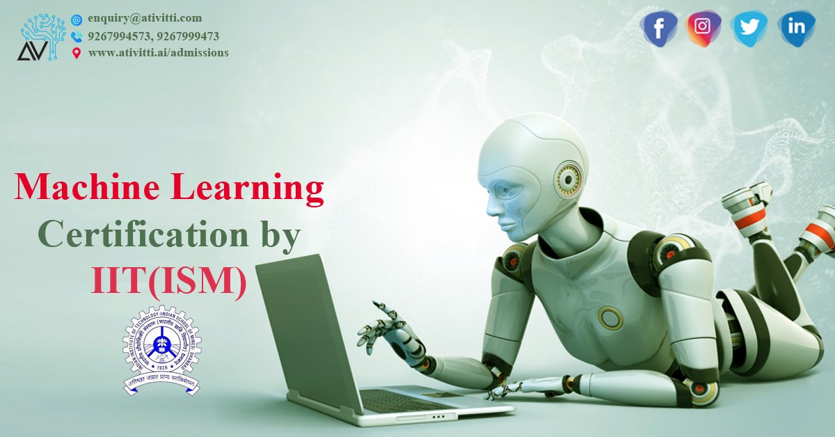 AtivittiAI's tweet image. IIT (ISM) Certified #MachineLearning Program
For more details:- bit.ly/2vYK4oz
Call On:- 9267994573, 9267999473
E-mail:- enquiry@ativitti.com
#ArtificialIntelligence #deeplearn2018 #ArtificiallIntelligence #programming
