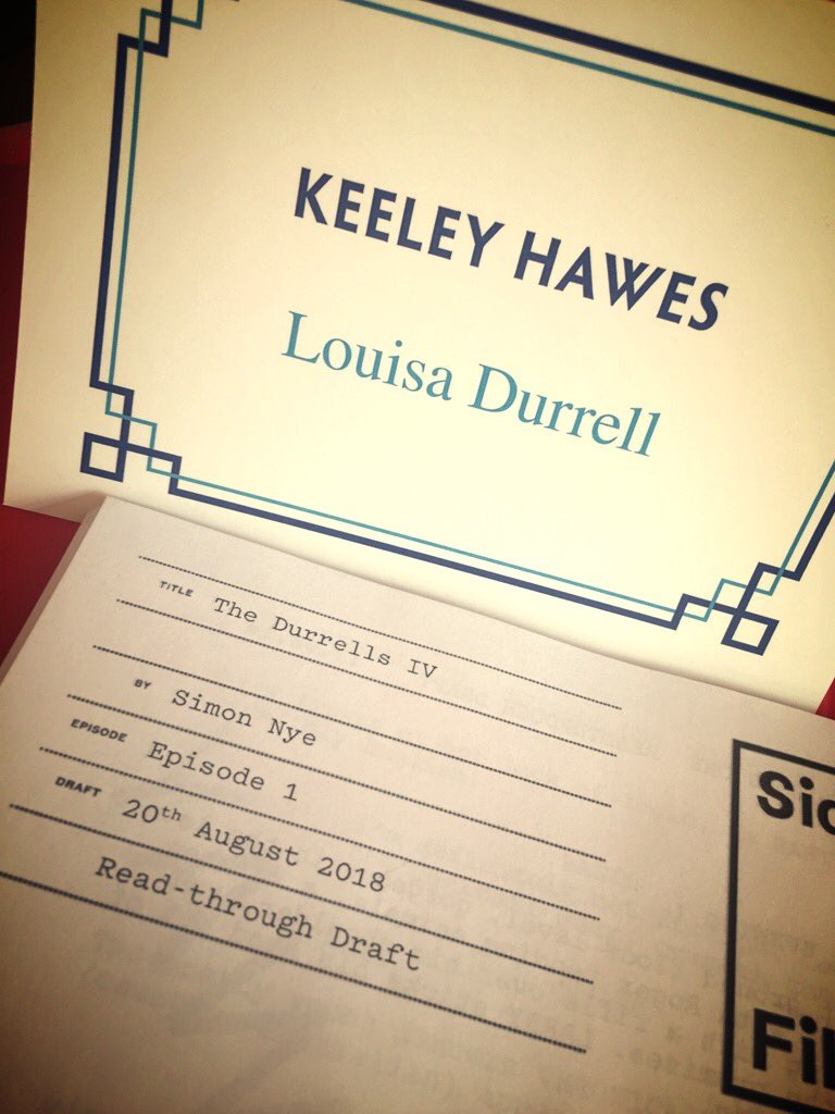 jenniefava's tweet photo. And we’re off #TheDurrells #readthru #backtogetheragain #Corfu❤️ #thegrandfinale @Misskeeleyhawes @JoshOConnor15 @cal_woodhouse @DaisyWaterstone @mrmiloparker @annasavva10 @YorgosKaramihos @alexisconran @rogergoldby https://t.co/lY5OADI6A4