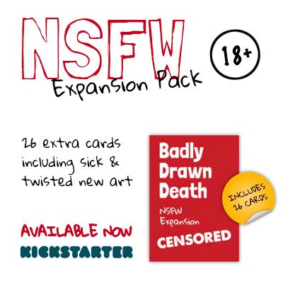 badlydrawndeath's tweet photo. We’ve just added 2 expansion packs to our #boardgame #cardgame #Kickstarter https://t.co/9zSLGNRp1W https://t.co/gCXyoMq5jx