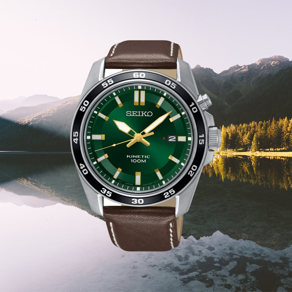 Seiko Ireland on Twitter: "Imagine being able to power your watch by your own movement - Be the envied one #Superpowers #GreenEnergy ************* # SKA791P1 // SEIKO KINETIC GENTS STAINLESS STEEL GREEN