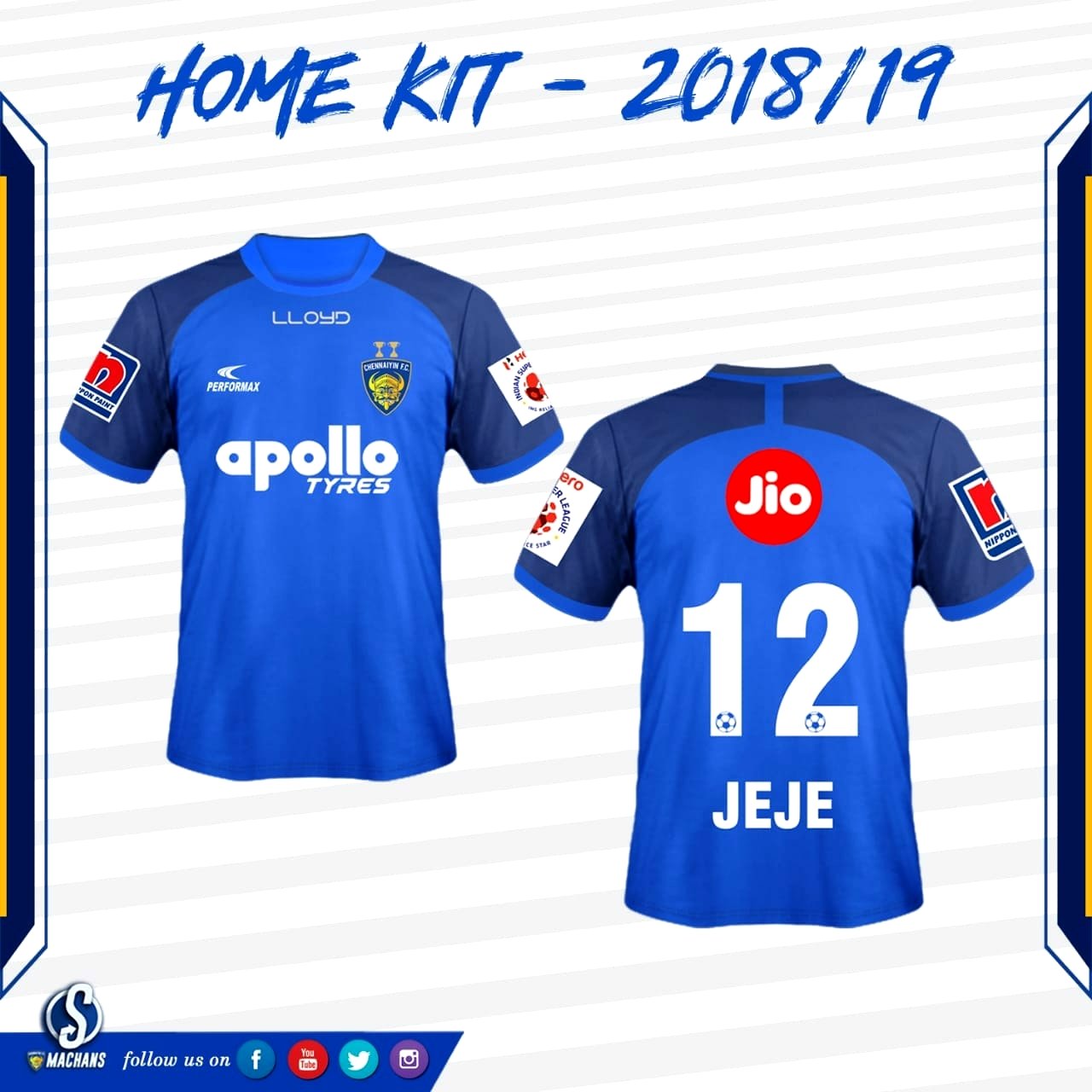 chennaiyin fc kit