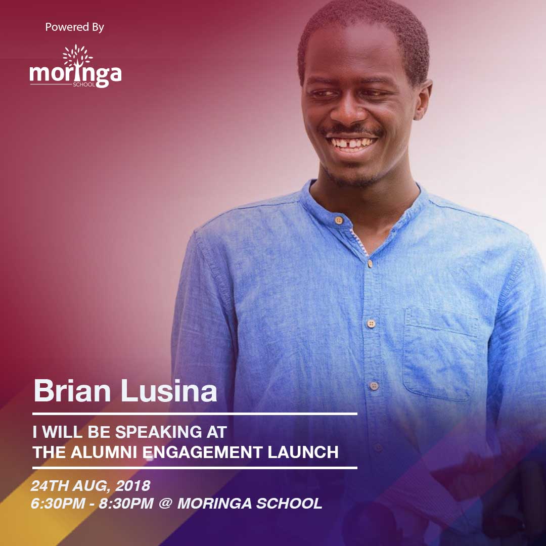 moringaschool's tweet image. Only a few days left to the first ever #MSAlumni Launch. We will be hosting Brian Lusina who is a Senior Software Developer at I&amp;amp;M Bank.