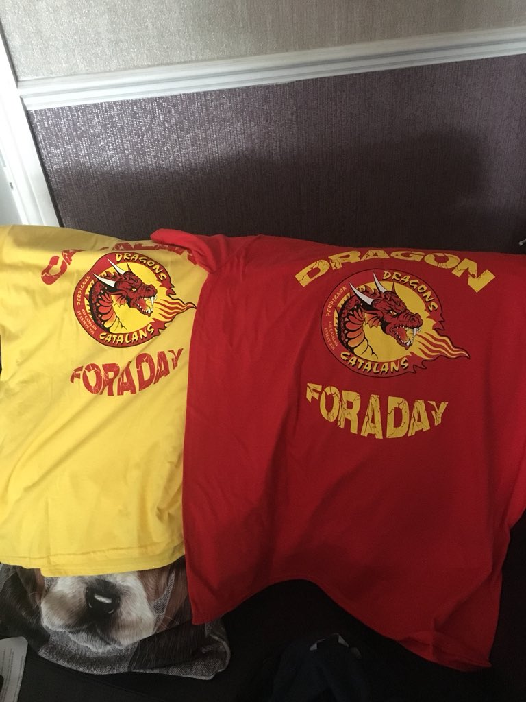 Great service from @mascordbrownz ,t-shirts arrived this morning, roll on the weekend. @TheChallengeCup @DragonsOfficiel @catalanmedia #letsfillwembley