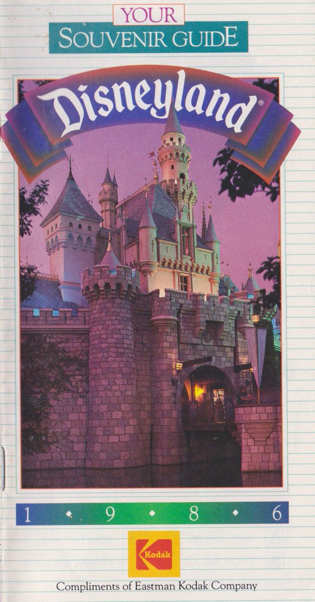 Cartarsauce's tweet image. So I was flipping thru an old 1986 park map and noticed there was a page stuck that I never noticed before, weird!