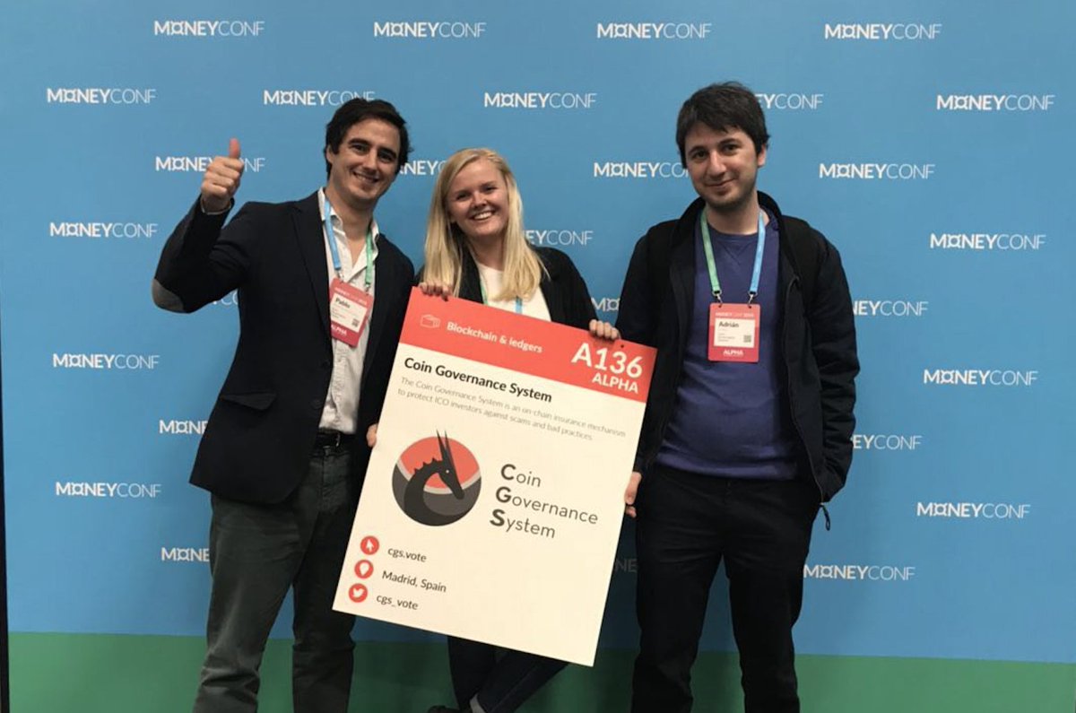 Coin Governance System (@cgs_vote) on Twitter photo Pablo, our COO, got interviewed about CGS being finalist of the Startup Competition hosted by <a href="/south_summit/">South Summit</a> which will take place October 3-5 🎉 Read the interview here: southsummit.co/es/post/129/sh… 👈👈👈
#startup #southsummit #blockchain #fintech #ethereum Pablo, our COO, got interviewed about CGS being finalist of the Startup Competition hosted by <a href="/south_summit/">South Summit</a> which will take place October 3-5 🎉 Read the interview here: southsummit.co/es/post/129/sh… 👈👈👈
#startup #southsummit #blockchain #fintech #ethereum
