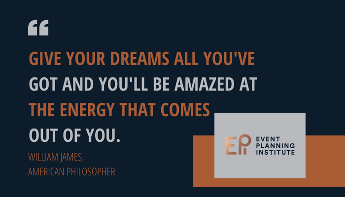 EventsCareer's tweet photo. Let your hopes and dreams fuel you. 
#mondaymantra #eventprofs #eventpros #eventcareer https://t.co/5l5qmKnAUJ