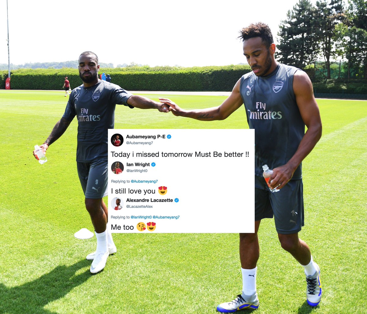 Arsenal's tweet image. Together 🤜🤛