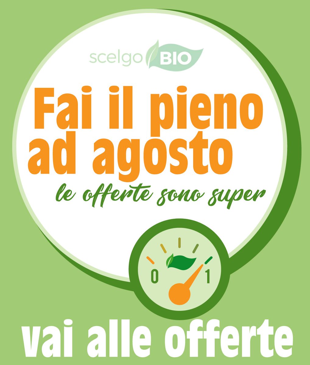 ScelgoBio's tweet image. Ad Agosto fai il pieno! Più di 70 prodotti ad un prezzo imbattibile
Che Aspetti?  ---&amp;gt; mailchi.mp/34d44ac43ecf/a…