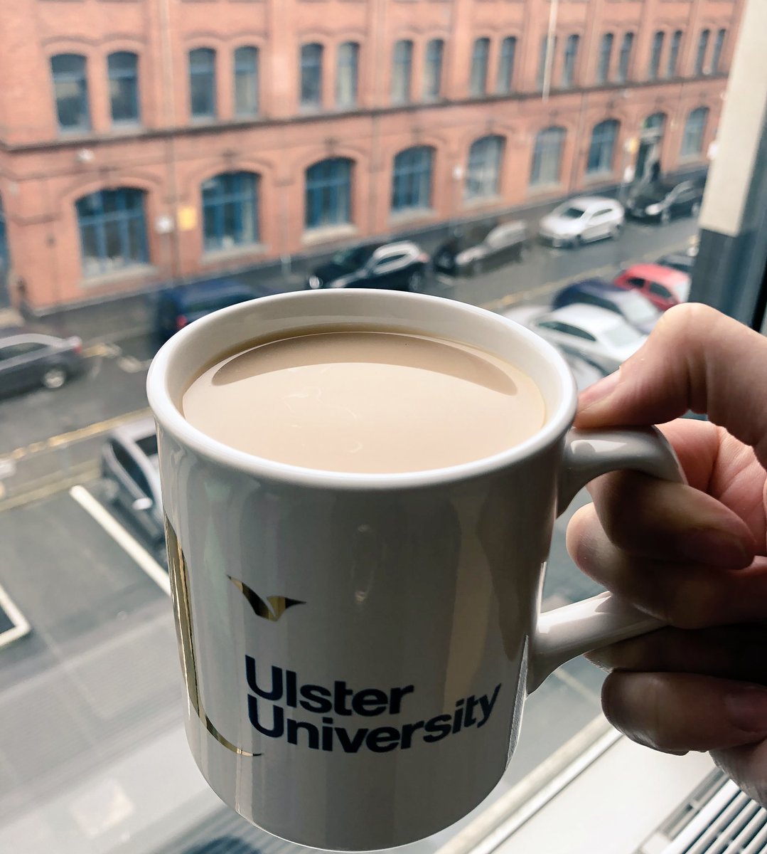It’s  #NationalRadioDay so thought I’d take a #teabreak, make a cup of <a href="/PunjanaTea/">Thompson's Family Tea</a> in my new office <a href="/UlsterUni/">Ulster University</a> and listen to one of <a href="/robertainley/">Robert Ainley</a>’s news bulletins on <a href="/U105radio/">U105 Radio</a>! #mondaymotivation