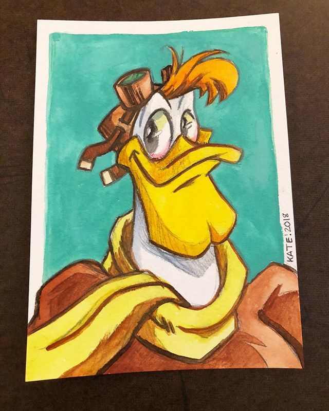 KeelHaulKate's tweet photo. Launchpad McQuack 
#squaredco #squaredco_create #duckdoodle #ducktales #disney #disneyfanart #launcpad #launchpadmcquack #duck #pilot #keelhaulkate #katecarleton #illustration #watercolor #sketch #dragoncon #dragoncon2018 #conprep #artistalley https://t.co/0l95xDPpDW