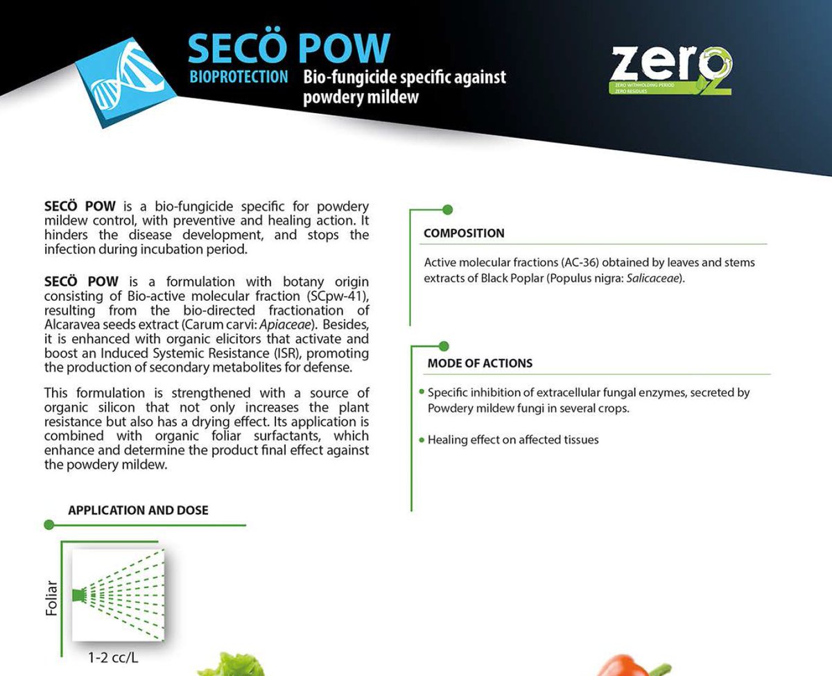 MaxymReva's tweet photo. To control powdery mildew in #cherry trees, the use of fungicides must be combined with cultural practices (fertilization, irrigation, pruning). A #biofungicide SECÖ POW of @KimitecGroup effectively controls #powderymildew. #SECOPOW does not stain fruit, has 0 PHI and 0 residues https://t.co/fZtEr2eYRb
