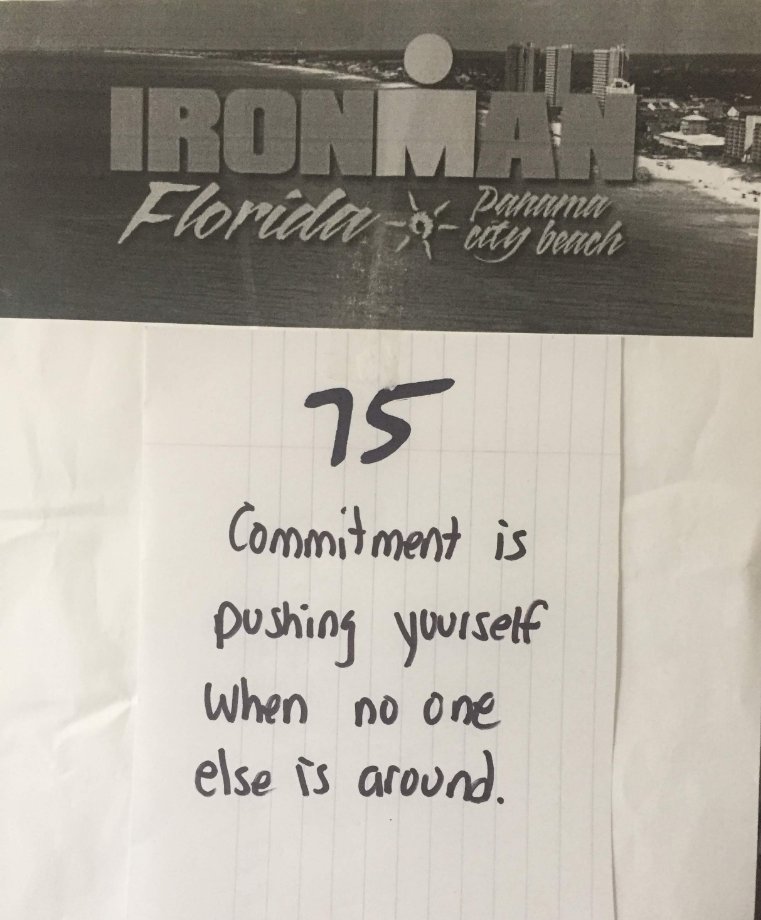 johnkachurick's tweet photo. Every day, you train alone in the dark ... nobody is around, nobody is watching, stay strong each time and remember the goal .... 75 days until #ironmanflorida ... #dailymotivation #swimbikerun #quoteoftheday #triathlon #believe #positivity #successunlimited #racewithbase #basep https://t.co/cv3aF3ibhA