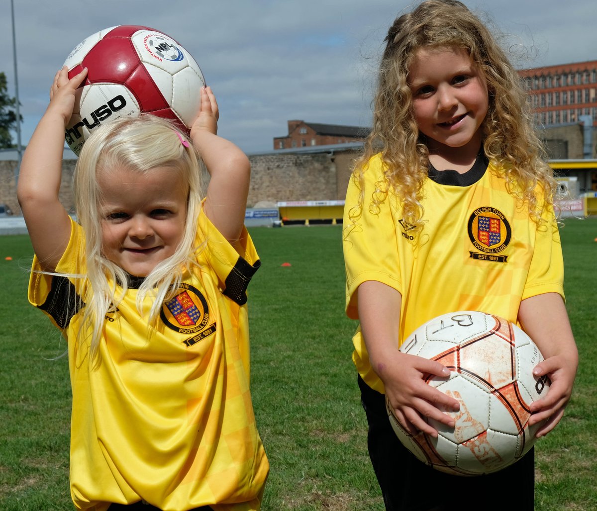 BelperTownFC's tweet photo. It was a memorable day for three young mascots on Saturday when the Nailers hosted @MorpethTownAFC in their opening Evo-Stik League fixture.
   
The three grandchildren of @ParlatoJim from match sponsors, @Brownsbm , really seemed to enjoy their day at the game. https://t.co/h97IzzB7us