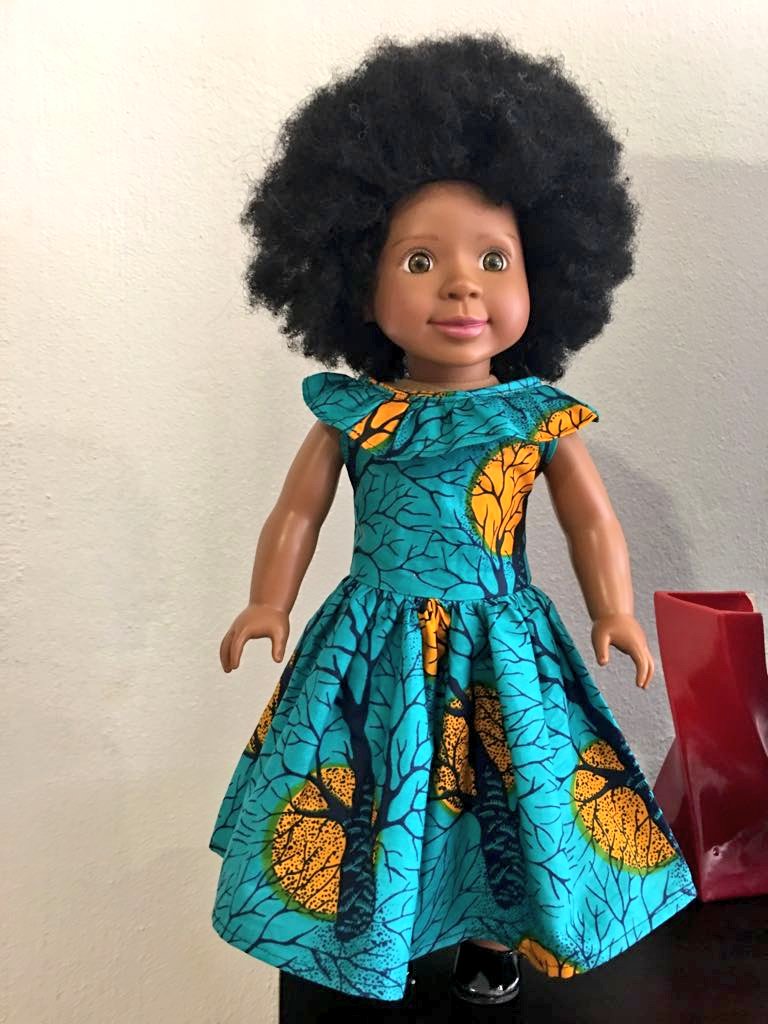 #African #doll #toys #GirlsGirlsGirls #green #dress