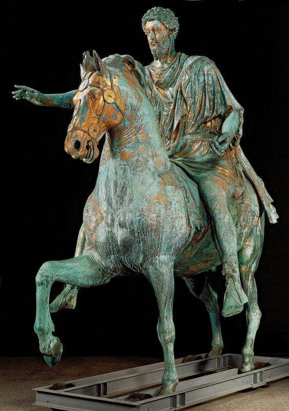 romanhistory1's tweet photo. Capitoline Museum, Rome. Statue of Marcus Aurelius https://t.co/4sXEWD47O1