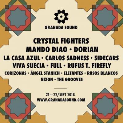 CulturaCuenta's tweet photo. @GranadaSound calienta motores para su edición de 2018. #festival #musica, #LaCasaAzul, @_RufusTFirefly_ #TheGrooves; @Sidecarsrock @CarlosSadness , Rusos Blancos y Nixon. Próximo 21 y 22 de septiembre en el Paseo del Cortijo del Conde (Granada) https://t.co/ap6tXZfdag https://t.co/98FZ9wdFX7