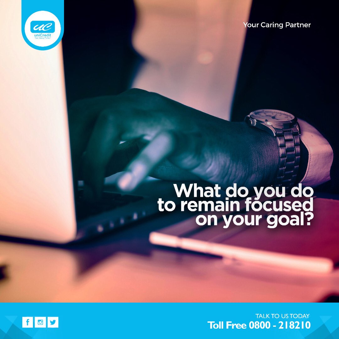 uniCreditGhana's tweet photo. What do you do to remain focused on your goal? https://t.co/BFx0LX1MfP