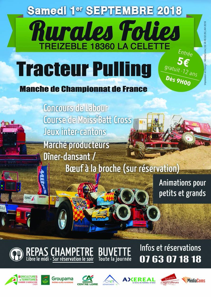 JA18230's tweet photo. @JA18 prépare les Rurales Folies ! Fête #agricole venez nombreux le 1er septembre à La Celette, lieu-dit Treizeblé ! #celette, animations pour petits et grands vous attendent !! Repas du soir 'boeuf à la borche : 20 euros, sur réservation, appelez-nous ! https://t.co/zWiNTFG4Ku