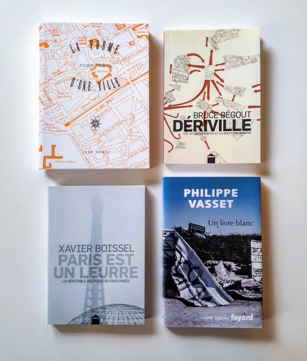 CAmmoun's tweet photo. Quatre livres sur la ville, l'urbanité et la littérature #BelleLecture(s) #Cities4Literature #urbex https://t.co/dBJQnWdkr5