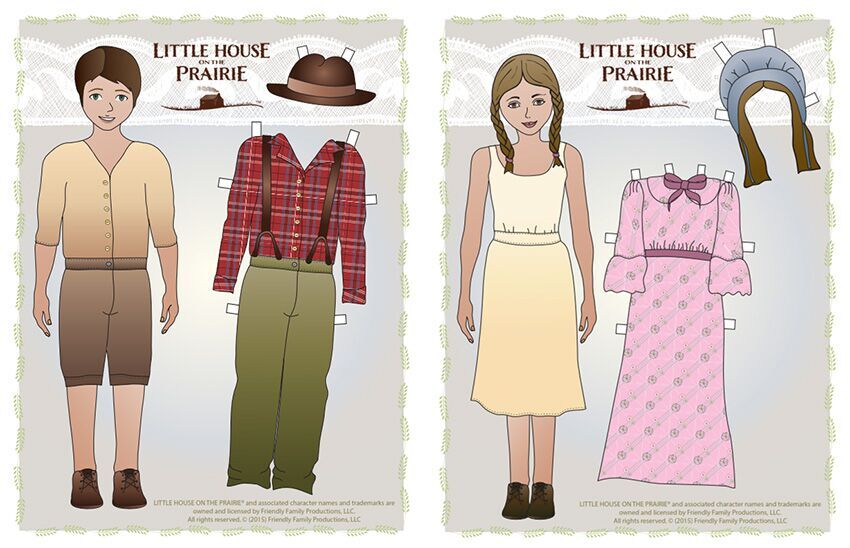 Little House Prairie on Twitter: "Laura and Mary enjoyed playing with paper dolls and fashioning the clothes with Ma's help. Today we've created some beautiful pioneer girl and pioneer boy paper dolls