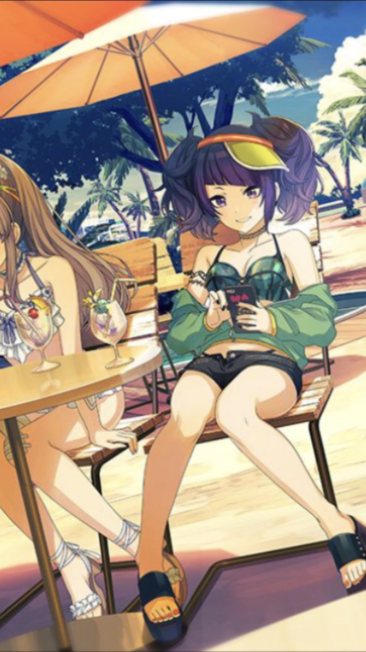 野田内まわる このイラストだけを見て誰がメインか 誰の名前を冠したカードか 当てるの無理だと思うけど下手すると Ssr トロピカルジュース っぽいとすら思うけどそれはそれとして最高のイラストだと思う T Co W1lguity9g Twitter